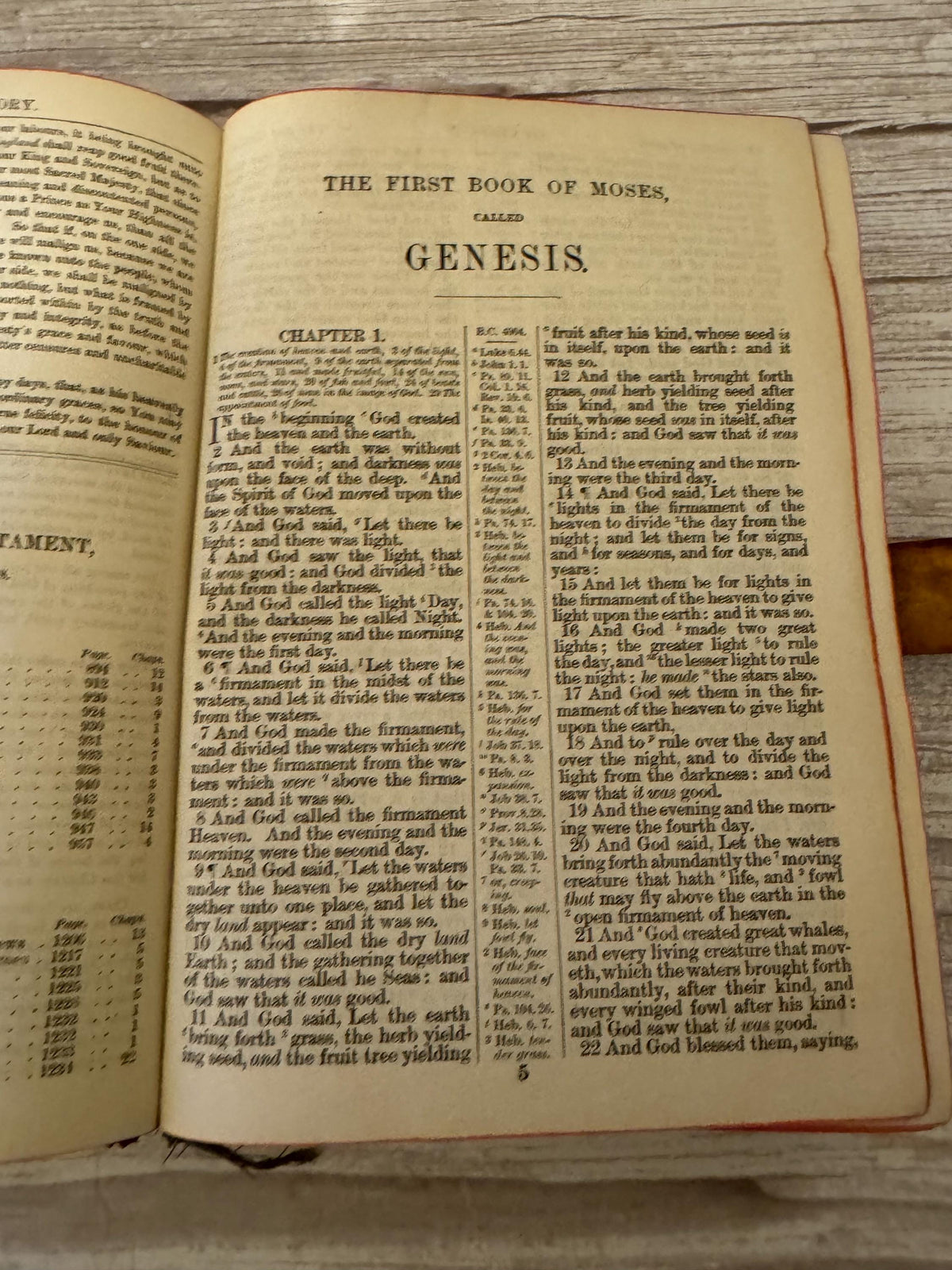 1909 Antique Holy Bible – Oxford KJV Illustrated Leather Bible with Large Brass Clasp - Ref x791