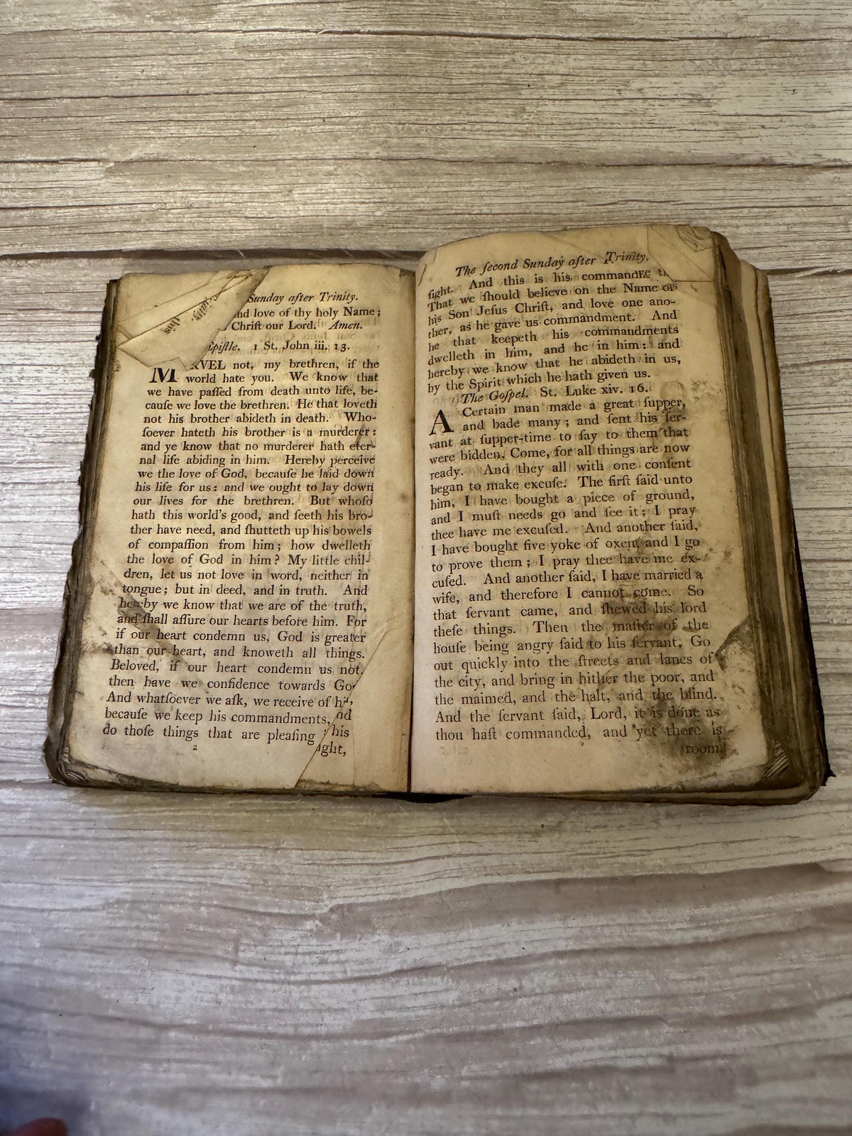18th Century Antique Book of Common Prayer & Psalms – Georgian Leather Bound Prayer Book - x790