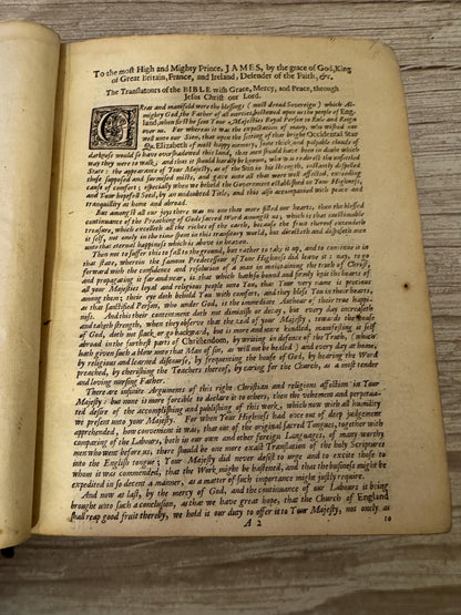 1683 Large Antique Holy Bible with Apocrypha – Cambridge King James Bible - Ref x791