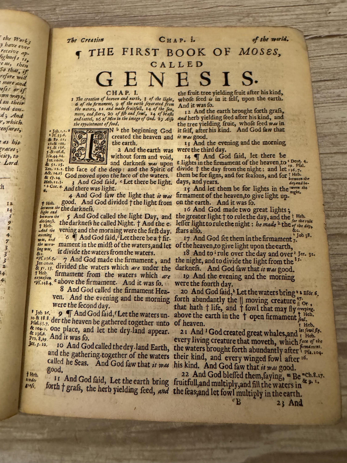 1683 Large Antique Holy Bible with Apocrypha – Cambridge King James Bible - Ref x791