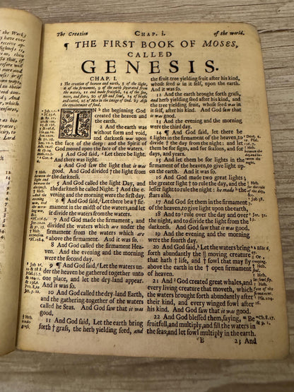 1683 Large Antique Holy Bible with Apocrypha – Cambridge King James Bible - Ref x791