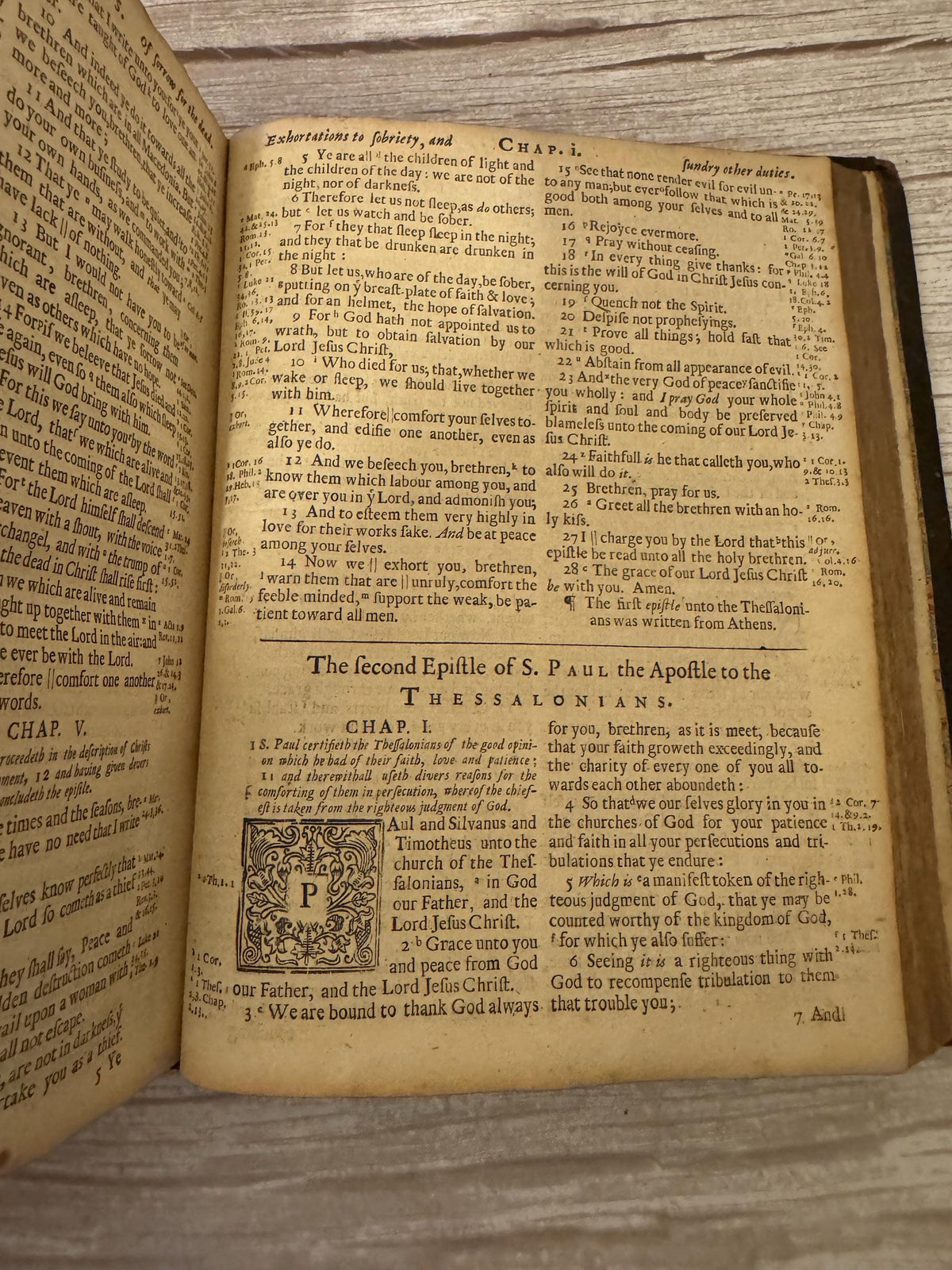 1683 Large Antique Holy Bible with Apocrypha – Cambridge King James Bible - Ref x791