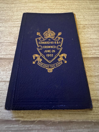 1902 King Edward VII Coronation New Testament Oxford KJV Antique Royal Bible - Ref x787