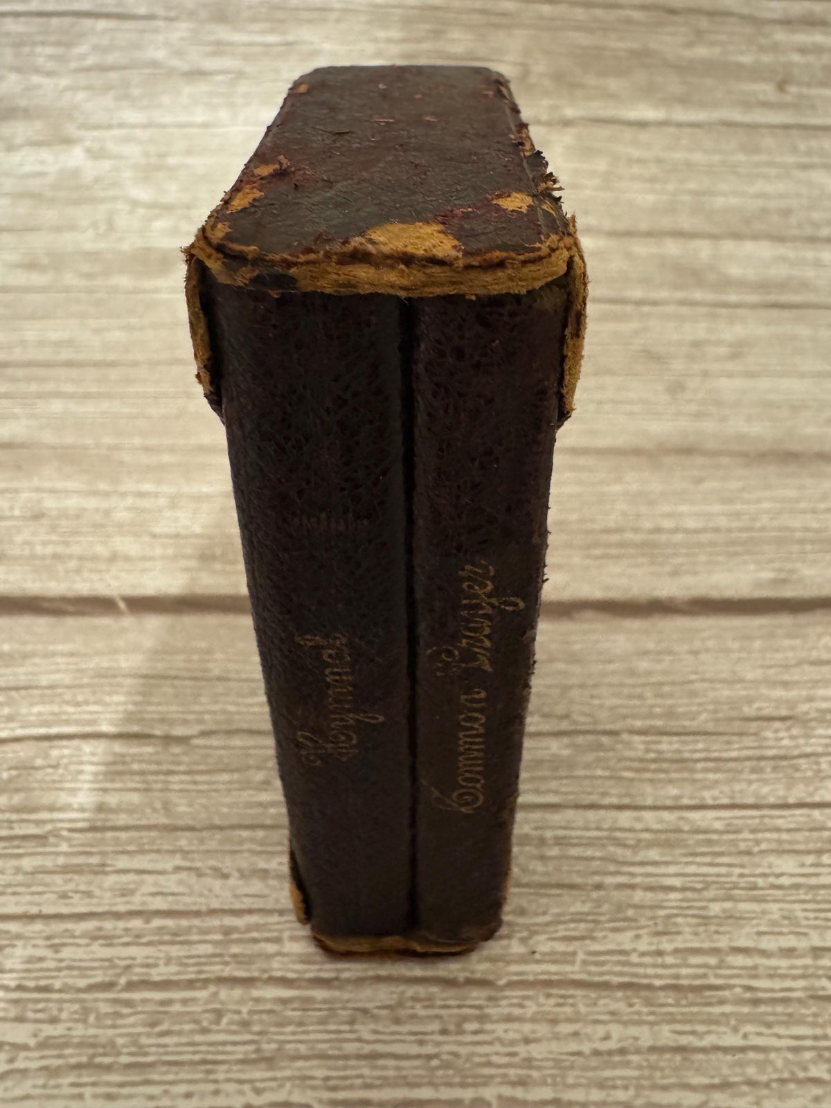 Antique Miniature Book of Common Prayer & Hymnal Boxed Set – Leather Bound - Ref x785