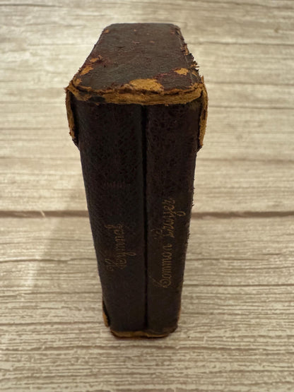 Antique Miniature Book of Common Prayer & Hymnal Boxed Set – Leather Bound - Ref x785