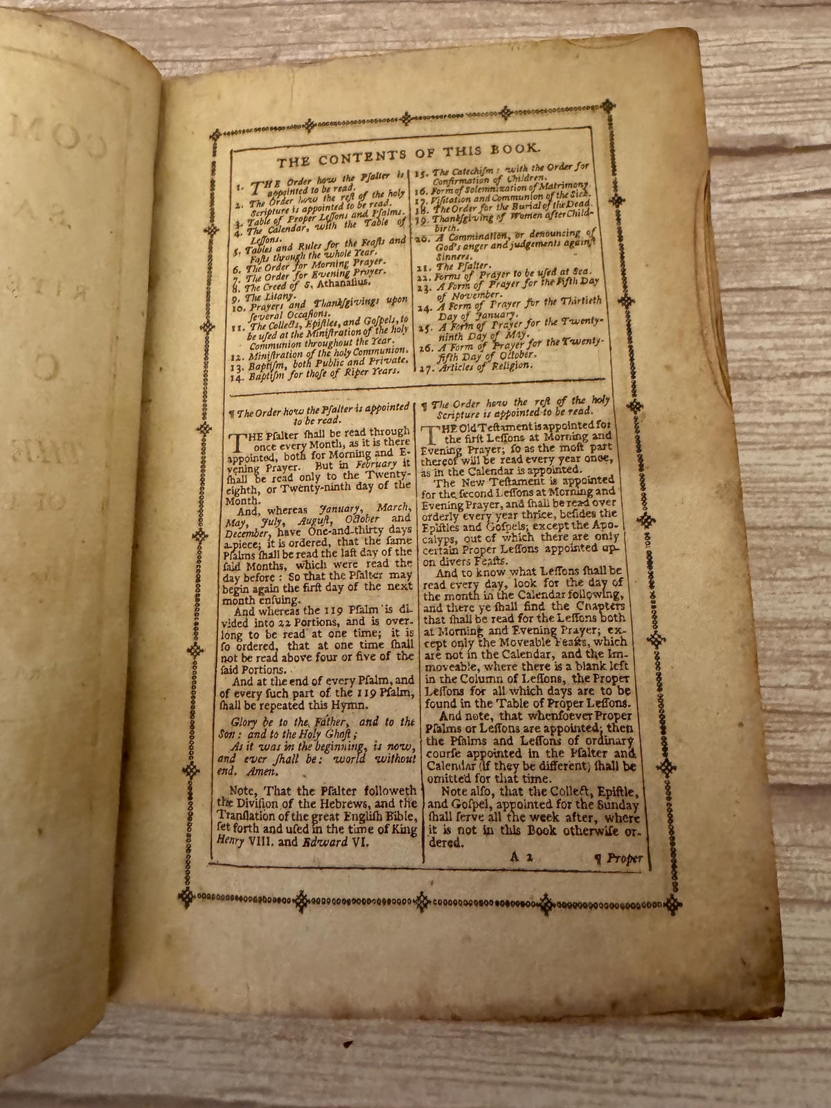 1801 Antique King James Bible with Book of Common Prayer Oxford Clarendon Press Georgian Leather KJV - Ref x786