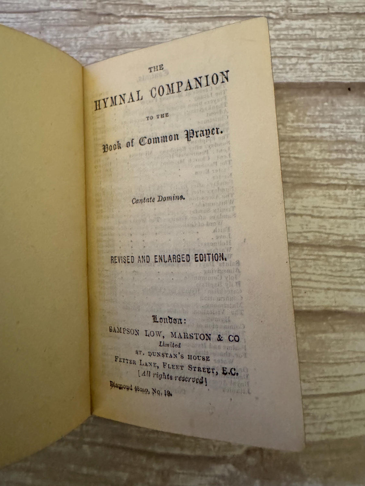 Antique Miniature Book of Common Prayer & Hymnal Boxed Set – Leather Bound - Ref x785