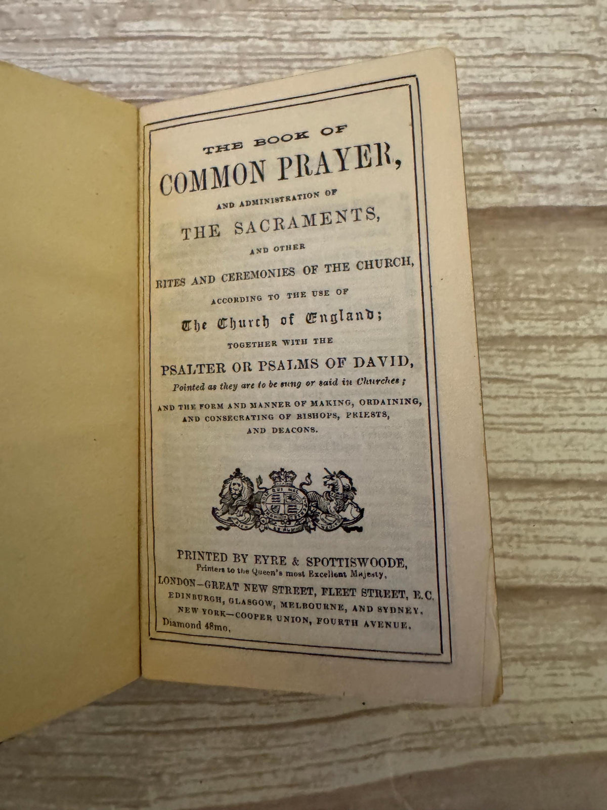Antique Miniature Book of Common Prayer & Hymnal Boxed Set – Leather Bound - Ref x785