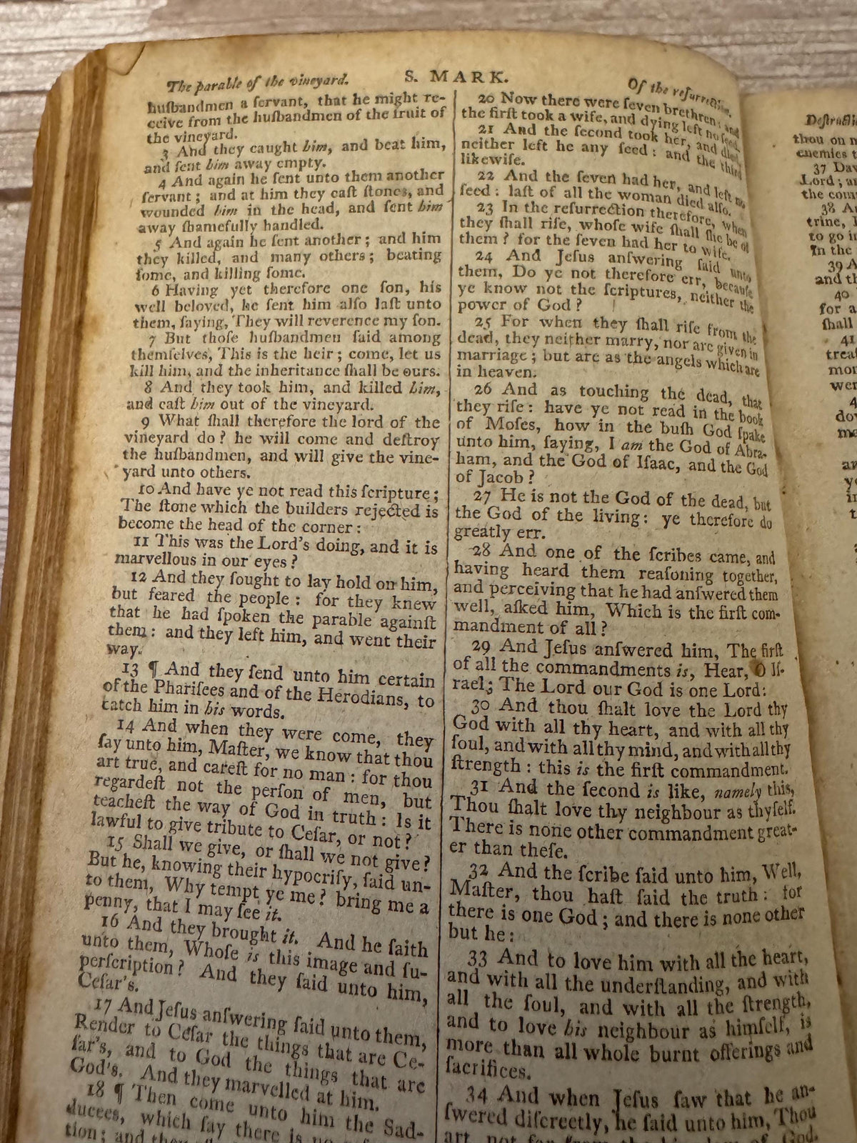 1801 Antique King James Bible with Book of Common Prayer Oxford Clarendon Press Georgian Leather KJV - Ref x786