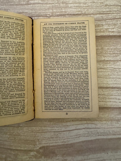 Antique Miniature Book of Common Prayer & Hymnal Boxed Set – Leather Bound - Ref x785