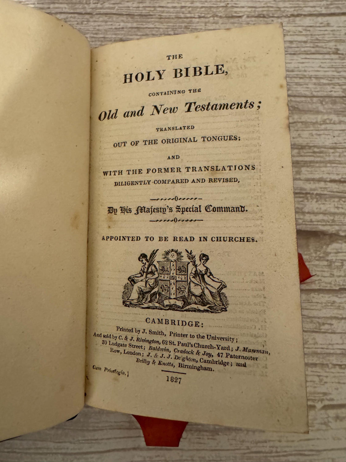 1827 Antique Holy Bible & 1828 Book of Common Prayer – Leather Boxed Set - Ref x784