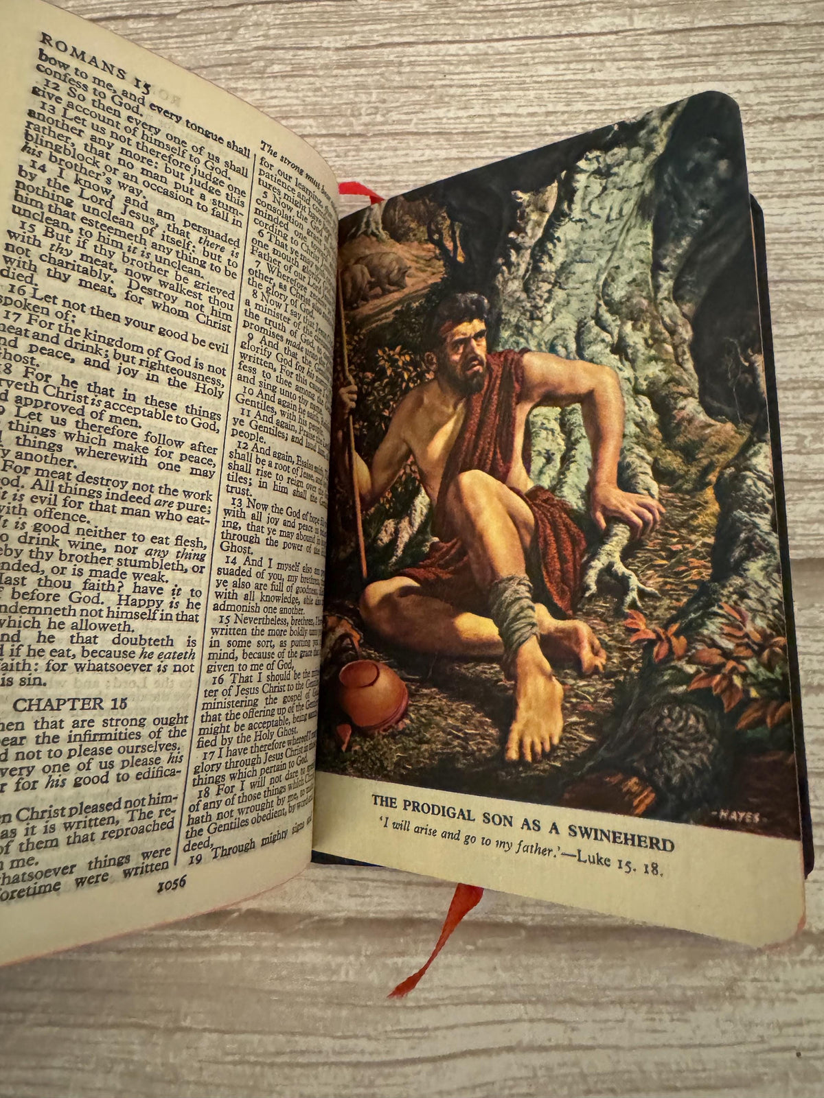1971 Oxford Holy Bible KJV – Illustrated King James Bible with Original Slipcase - Ref x781