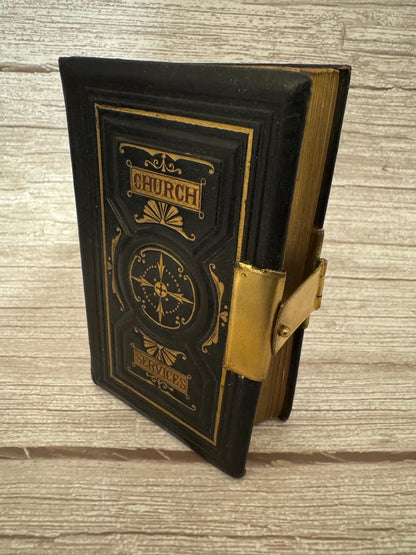 1874 Antique New Testament and Book of Common Prayer – Victorian Church Services - x780