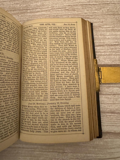 1874 Antique New Testament and Book of Common Prayer – Victorian Church Services - x780