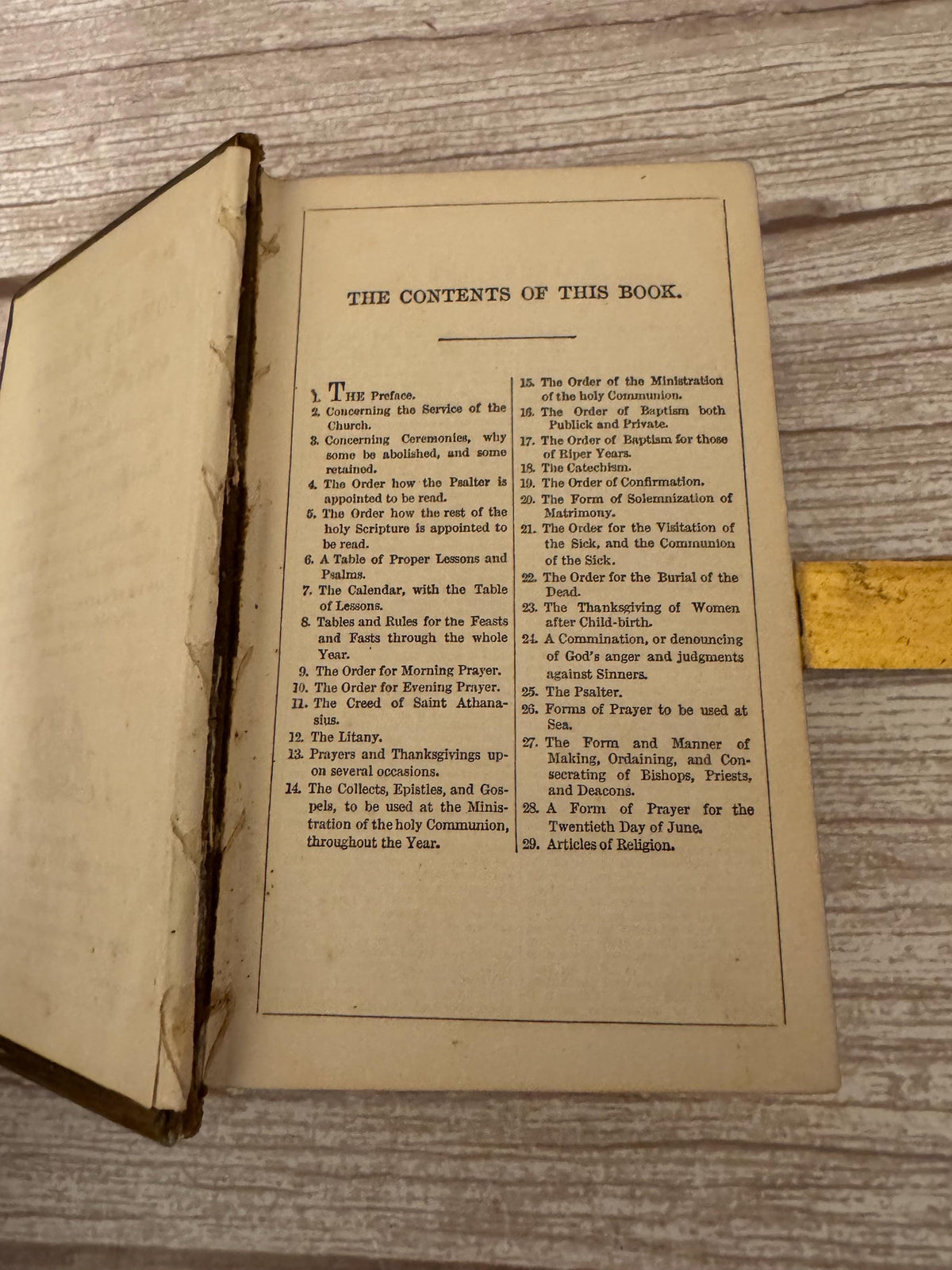 1800s Antique New Testament & Book of Common Prayer – Gilt Leather Church Services - Ref x779