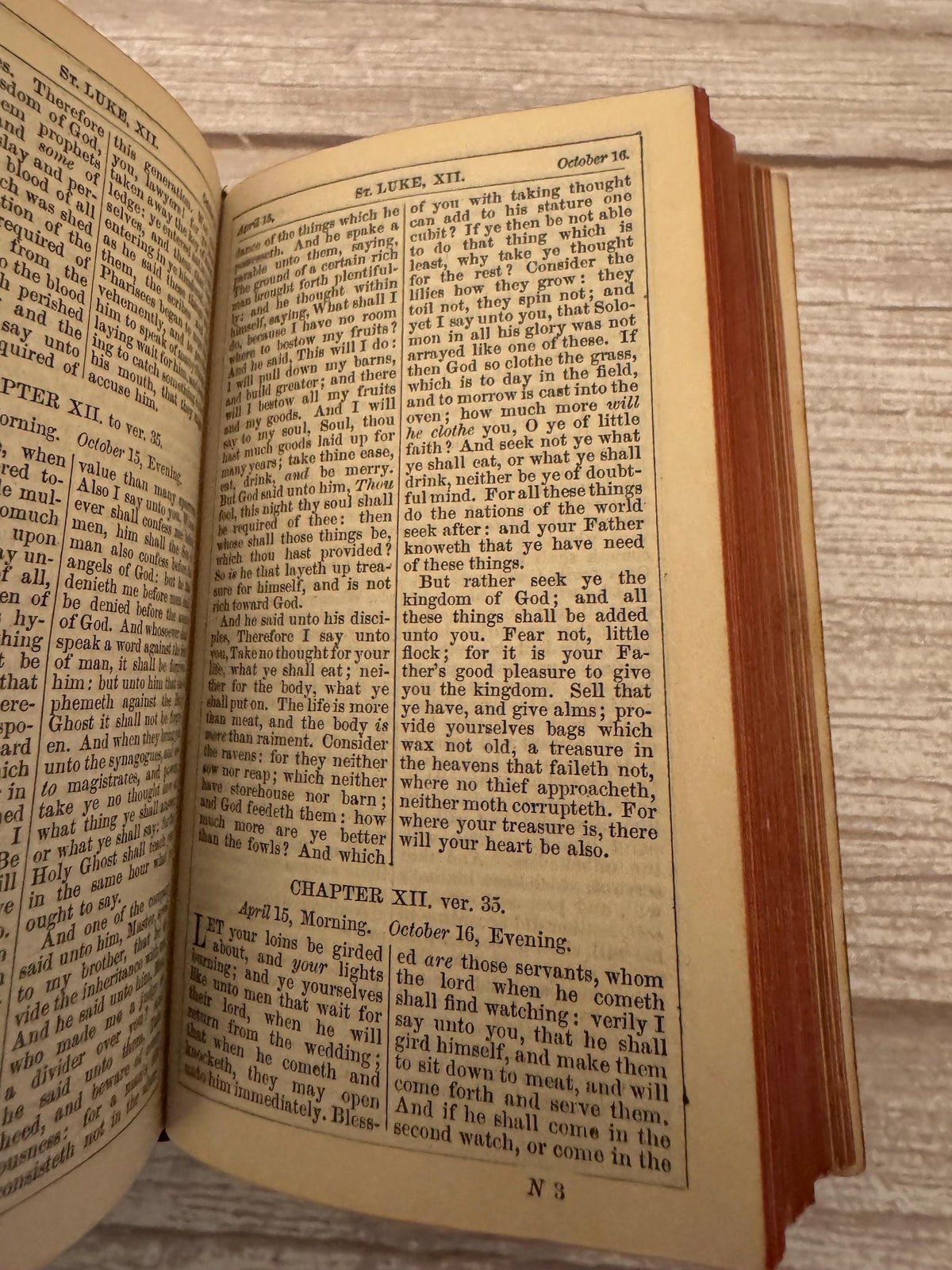 1871 New Testament and Book of Common Prayer – Victorian Leather Bible with Brass Clasp - Ref x778