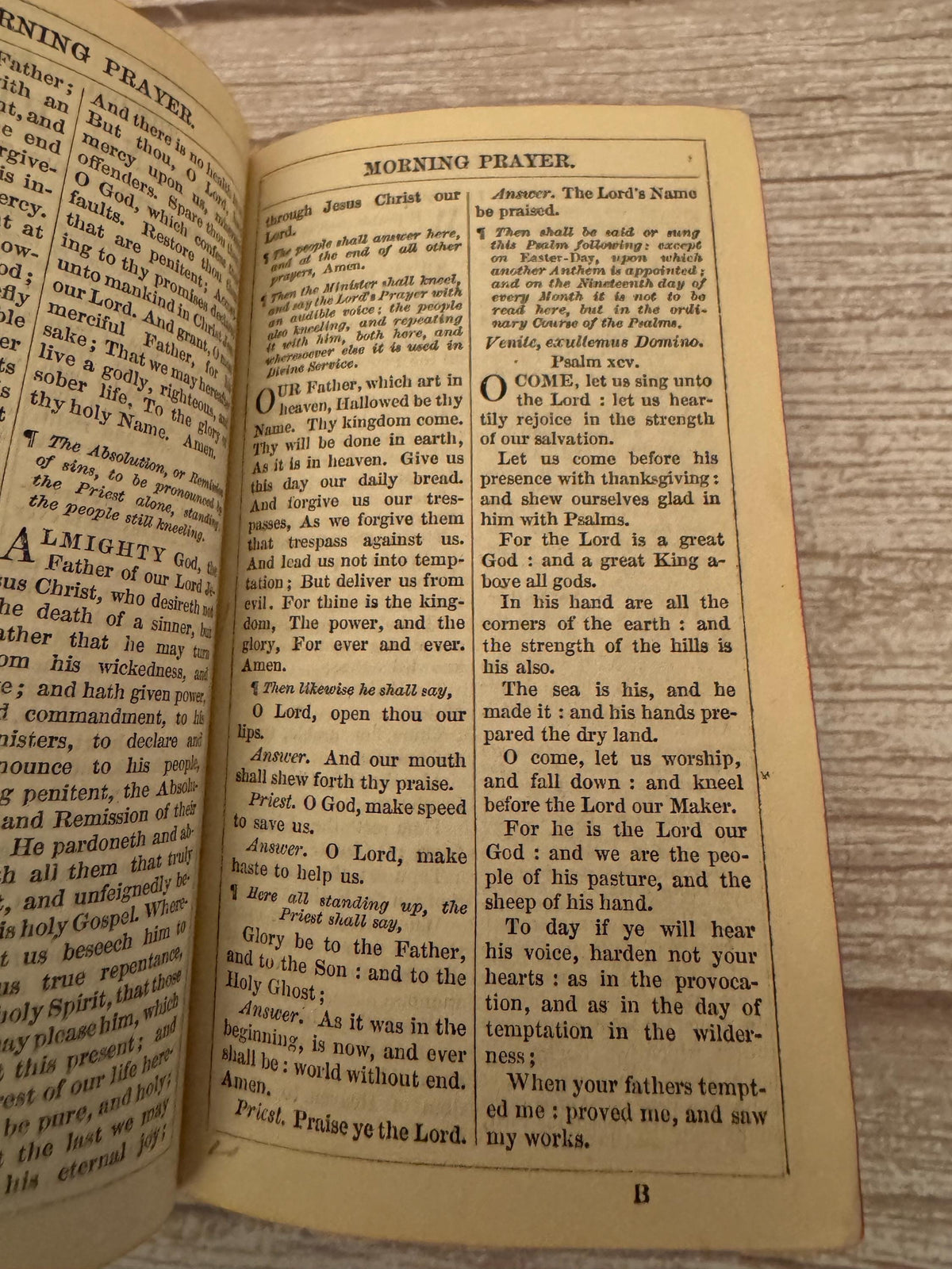 1871 New Testament and Book of Common Prayer – Victorian Leather Bible with Brass Clasp - Ref x778