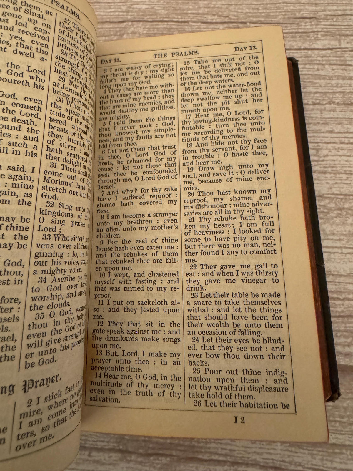 1871 New Testament and Book of Common Prayer – Victorian Leather Bible with Brass Clasp - Ref x778