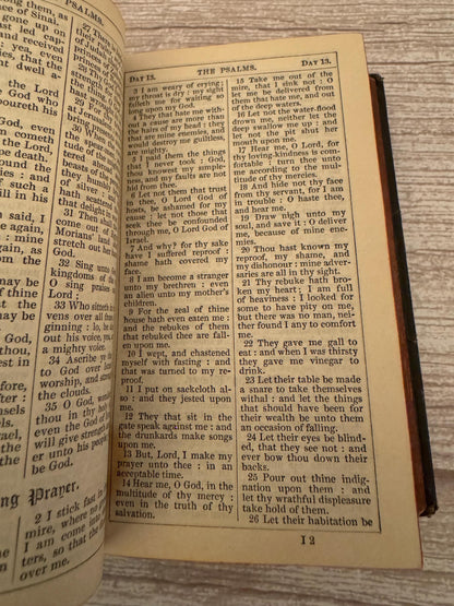 1871 New Testament and Book of Common Prayer – Victorian Leather Bible with Brass Clasp - Ref x778