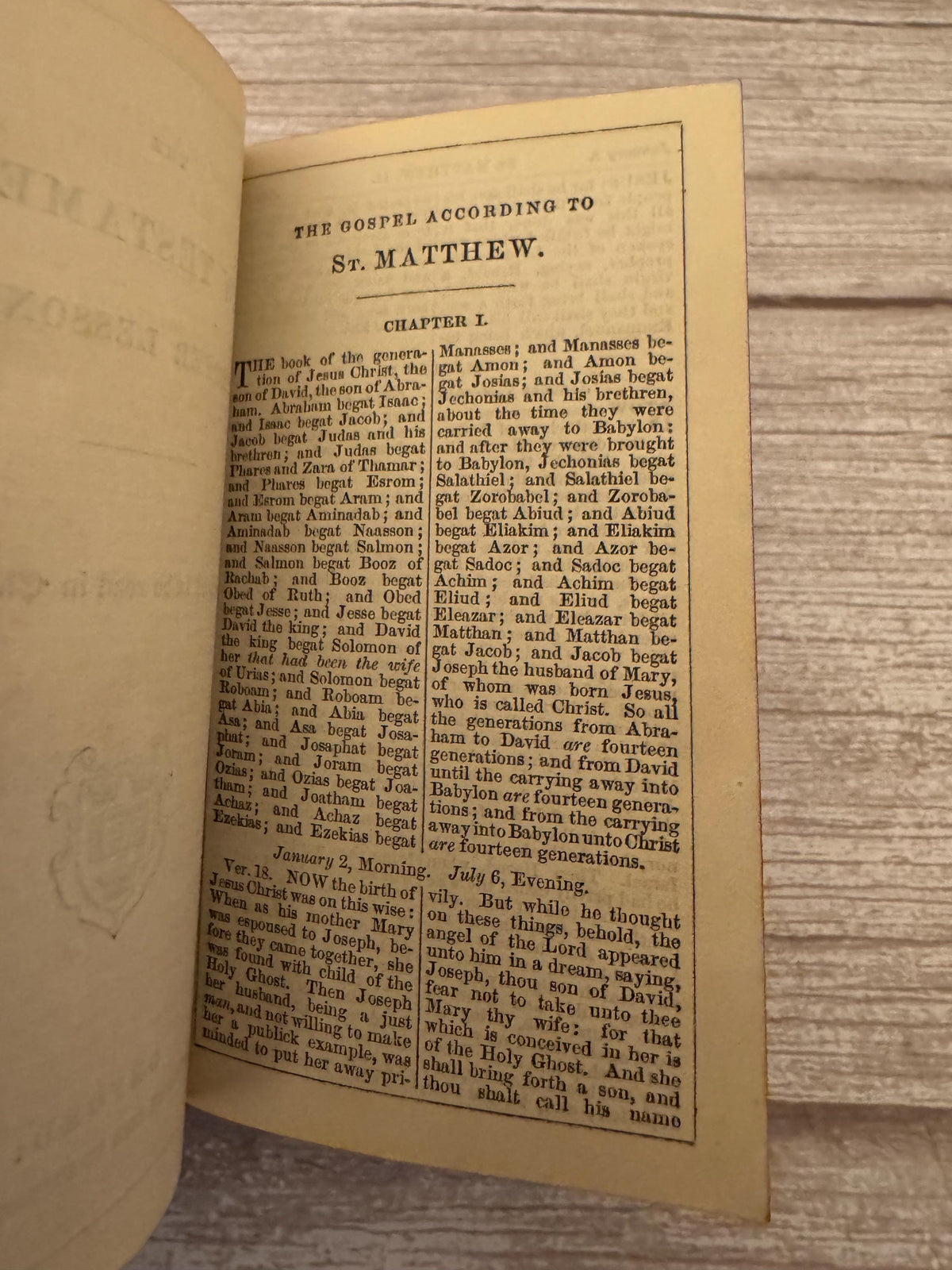 1871 New Testament and Book of Common Prayer – Victorian Leather Bible with Brass Clasp - Ref x778
