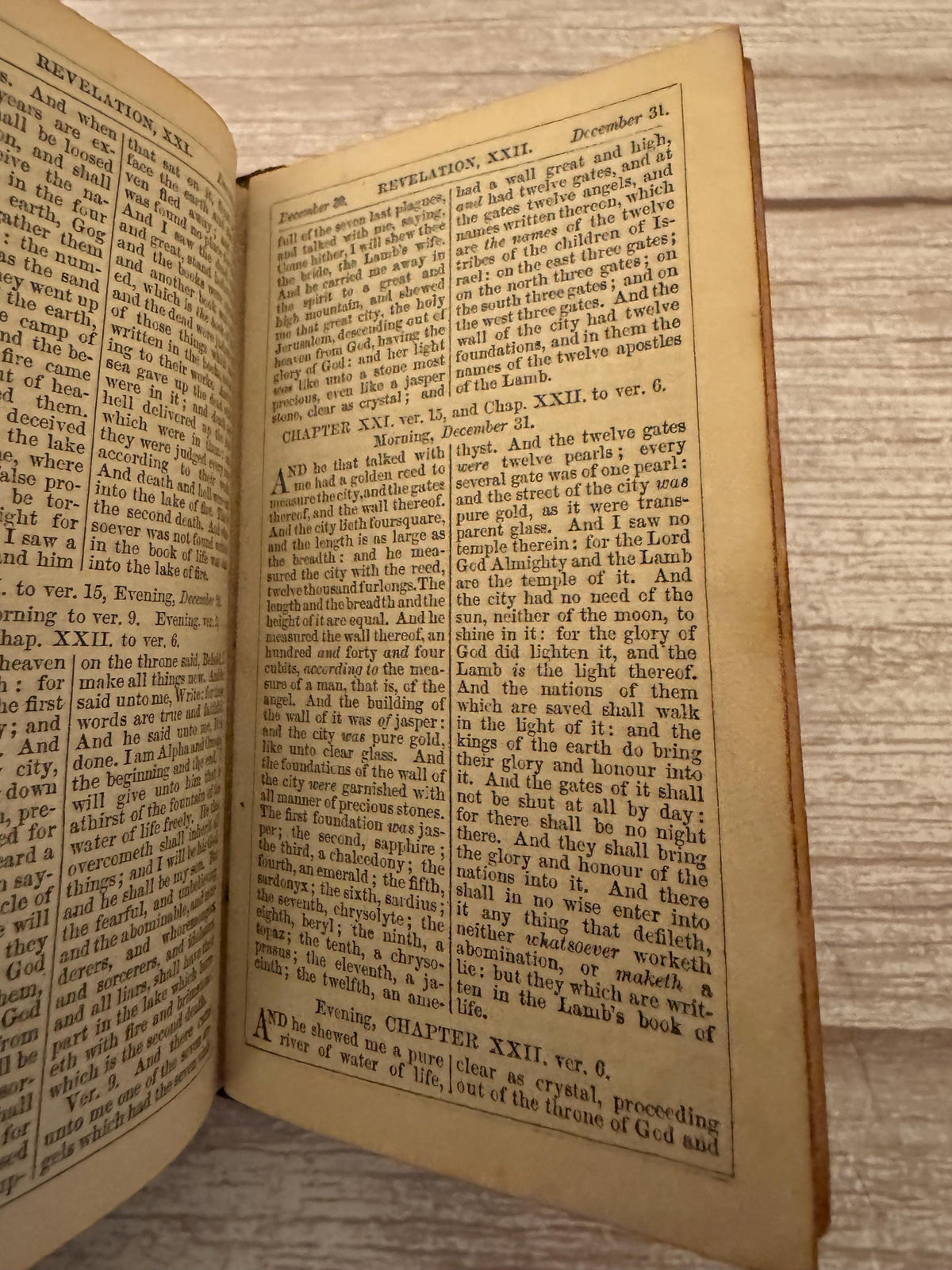 1871 New Testament and Book of Common Prayer – Victorian Leather Bible with Brass Clasp - Ref x778