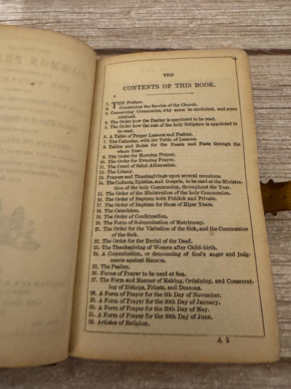 1853 New Testament & Book of Common Prayer – Victorian Leather Bible with Brass Clasp - Ref x777