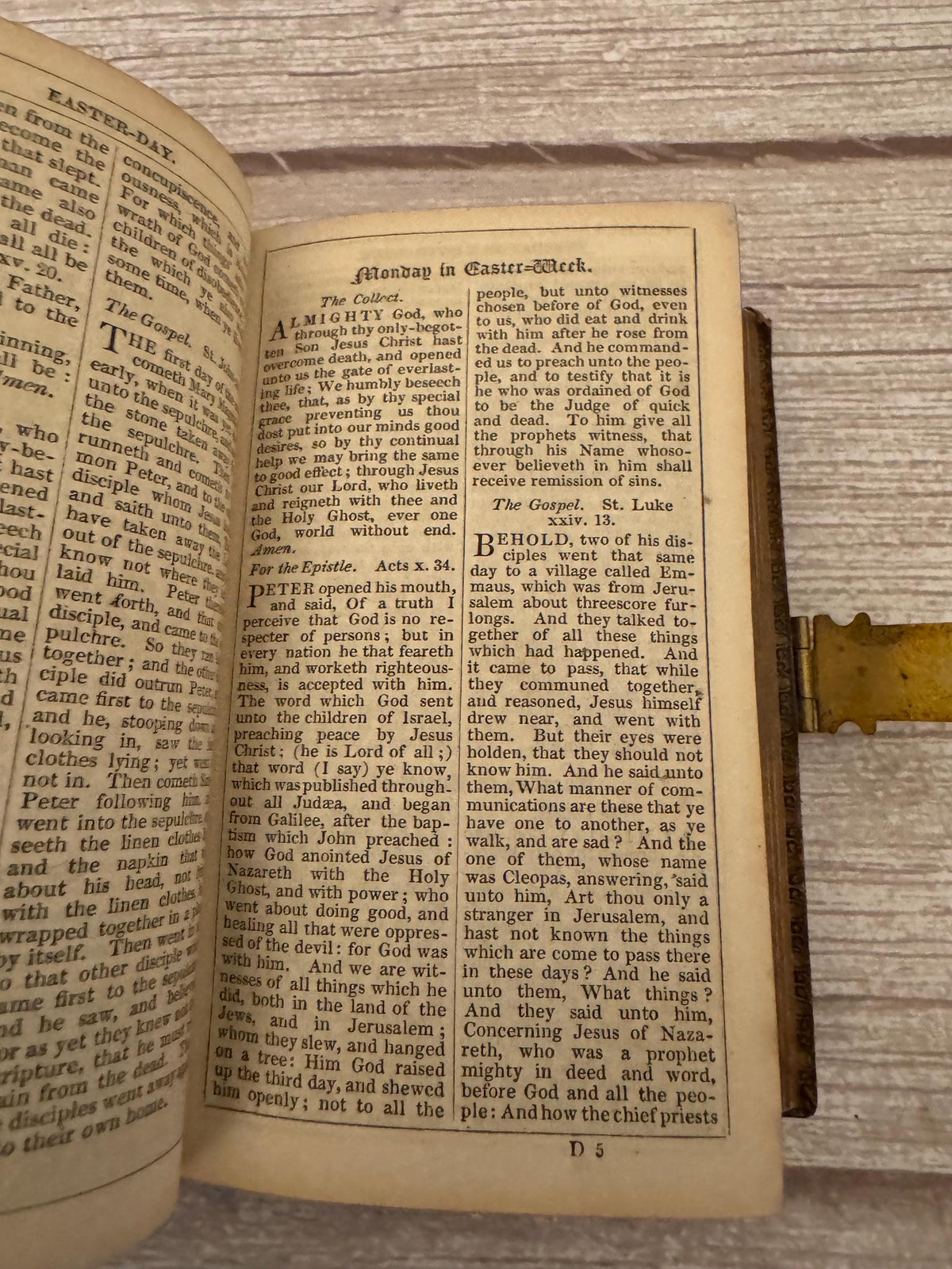 1853 New Testament & Book of Common Prayer – Victorian Leather Bible with Brass Clasp - Ref x777