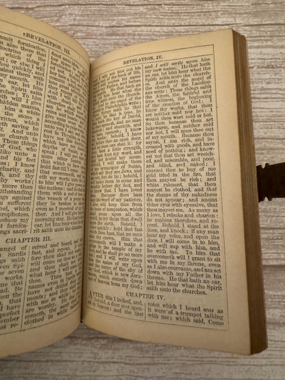 1854 New Testament & Book of Common Prayer – Leather Bound Bible with Brass Clasp - Ref x776