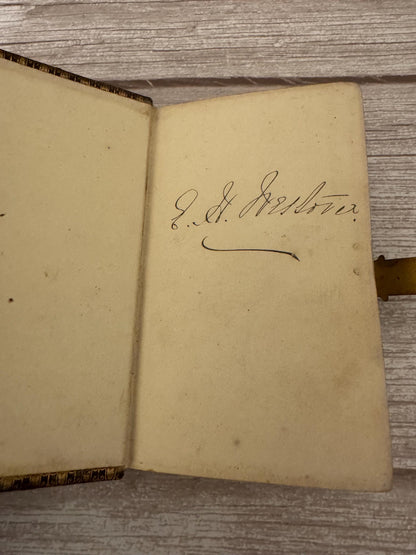1853 New Testament & Book of Common Prayer – Victorian Leather Bible with Brass Clasp - Ref x777