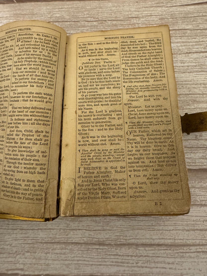 1854 New Testament & Book of Common Prayer – Leather Bound Bible with Brass Clasp - Ref x776