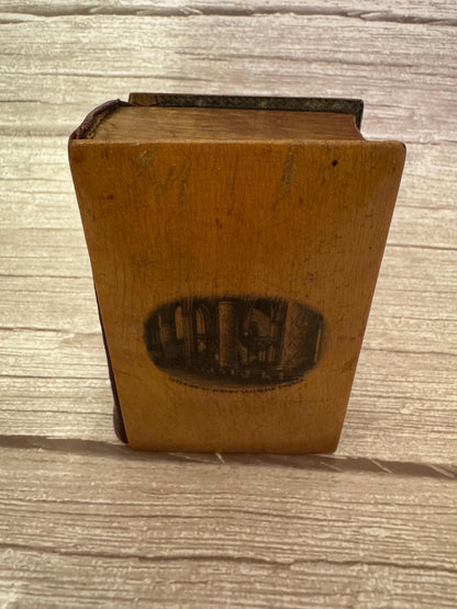 Antique Mauchline Ware New Testament & Book of Common Prayer – Kirkby Lonsdale - Ref x771