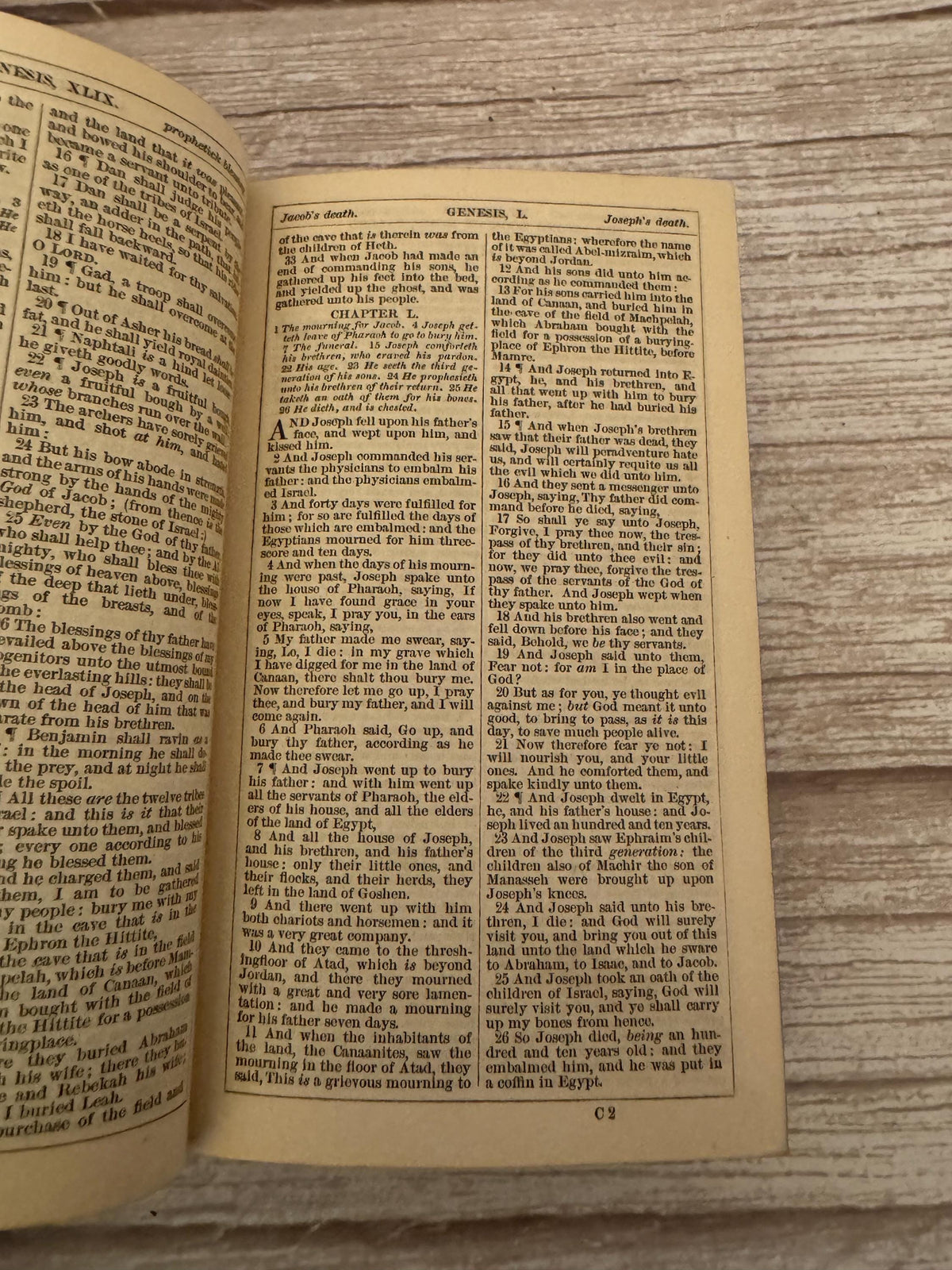 1841 Holy Bible & Book of Common Prayer – Antique Leather Bound Boxed Set - Ref x772