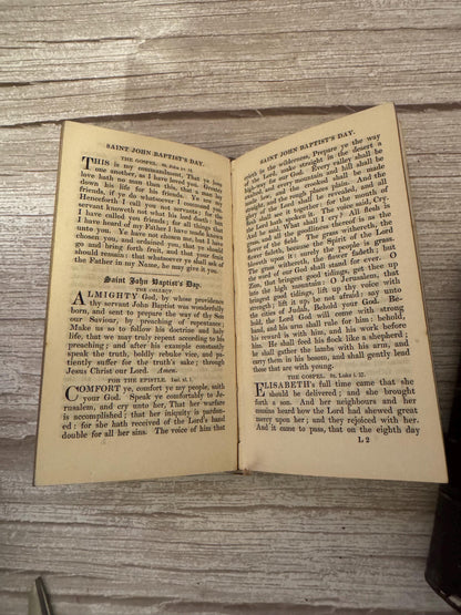 1841 Holy Bible & Book of Common Prayer – Antique Leather Bound Boxed Set - Ref x772