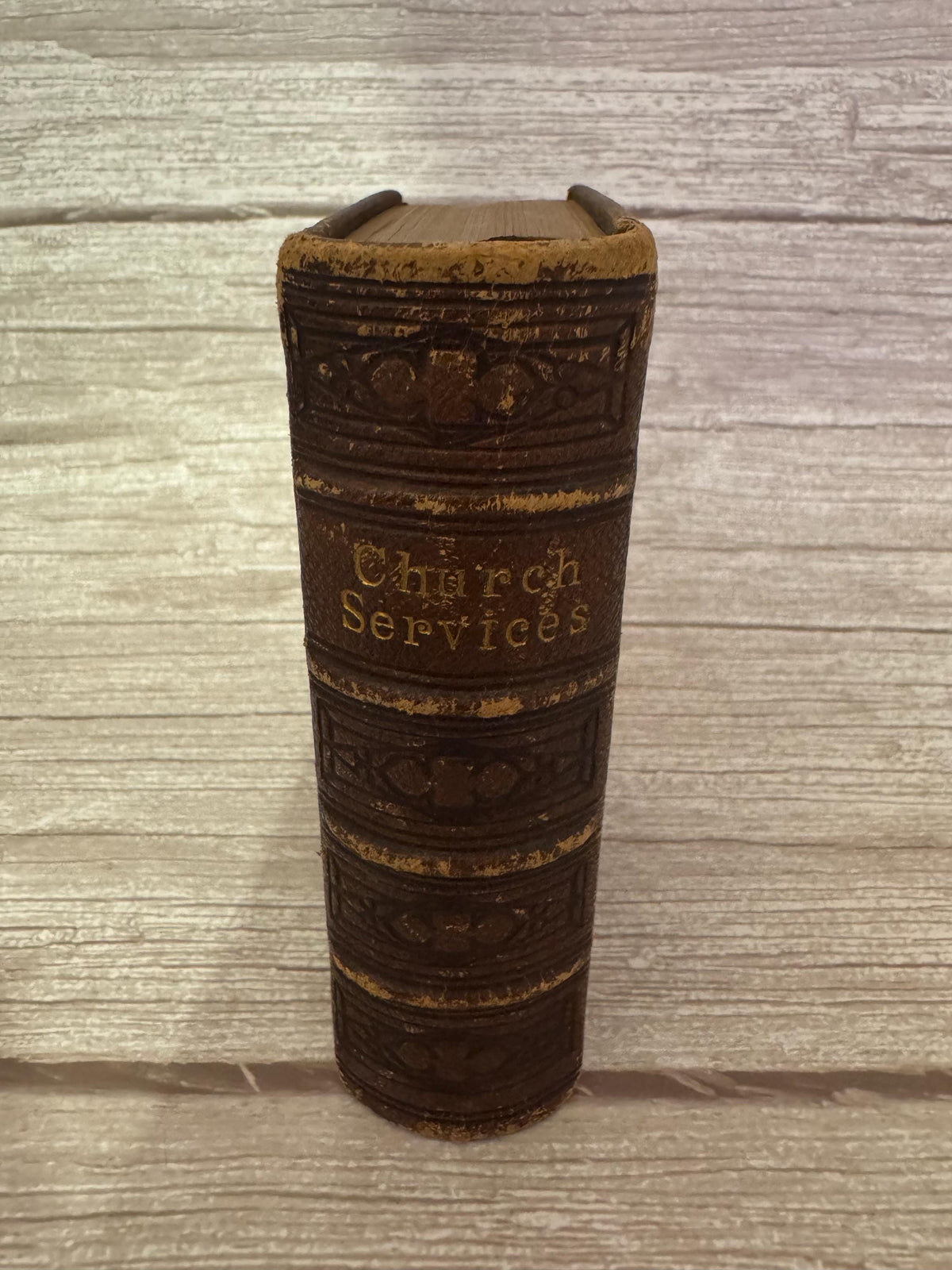1876 Antique New Testament & Book of Common Prayer – Victorian Leather Bible - Ref x770