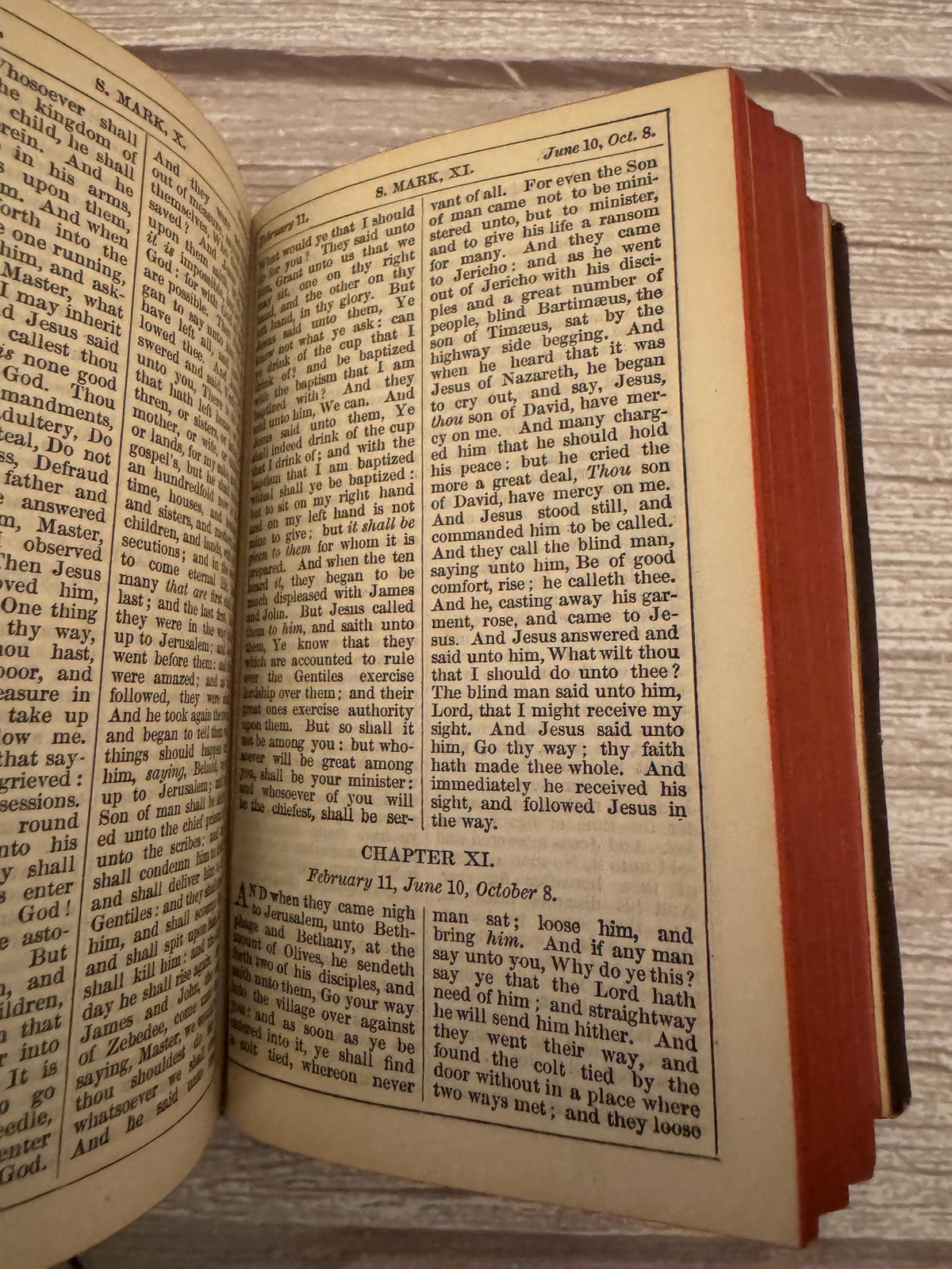 1876 Antique New Testament & Book of Common Prayer – Victorian Leather Bible - Ref x770