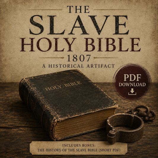 The Slave Holy Bible (1807) PDF Download – Rare Historical Bible + Bonus History Guide