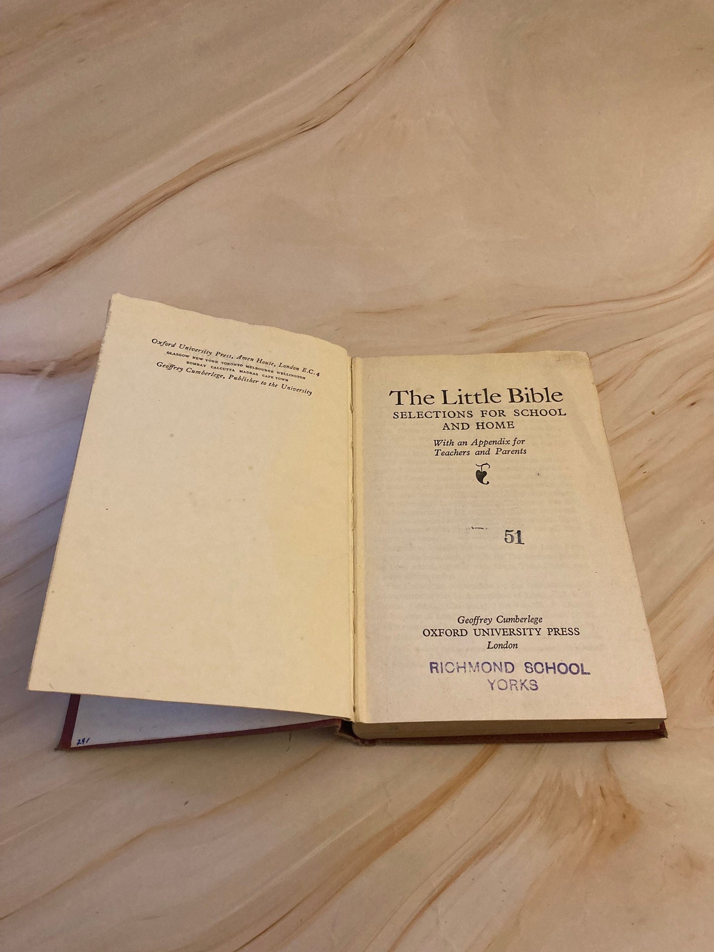 The Little Bible 1950 - (Ref X109)