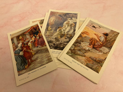 10 Rare Bible Illustration Greeting Cards - (Ref x204)