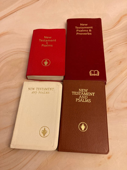 X4 Gideon New Testament Bibles - Pocket Size Bible Job lot Collection - (Ref x188)