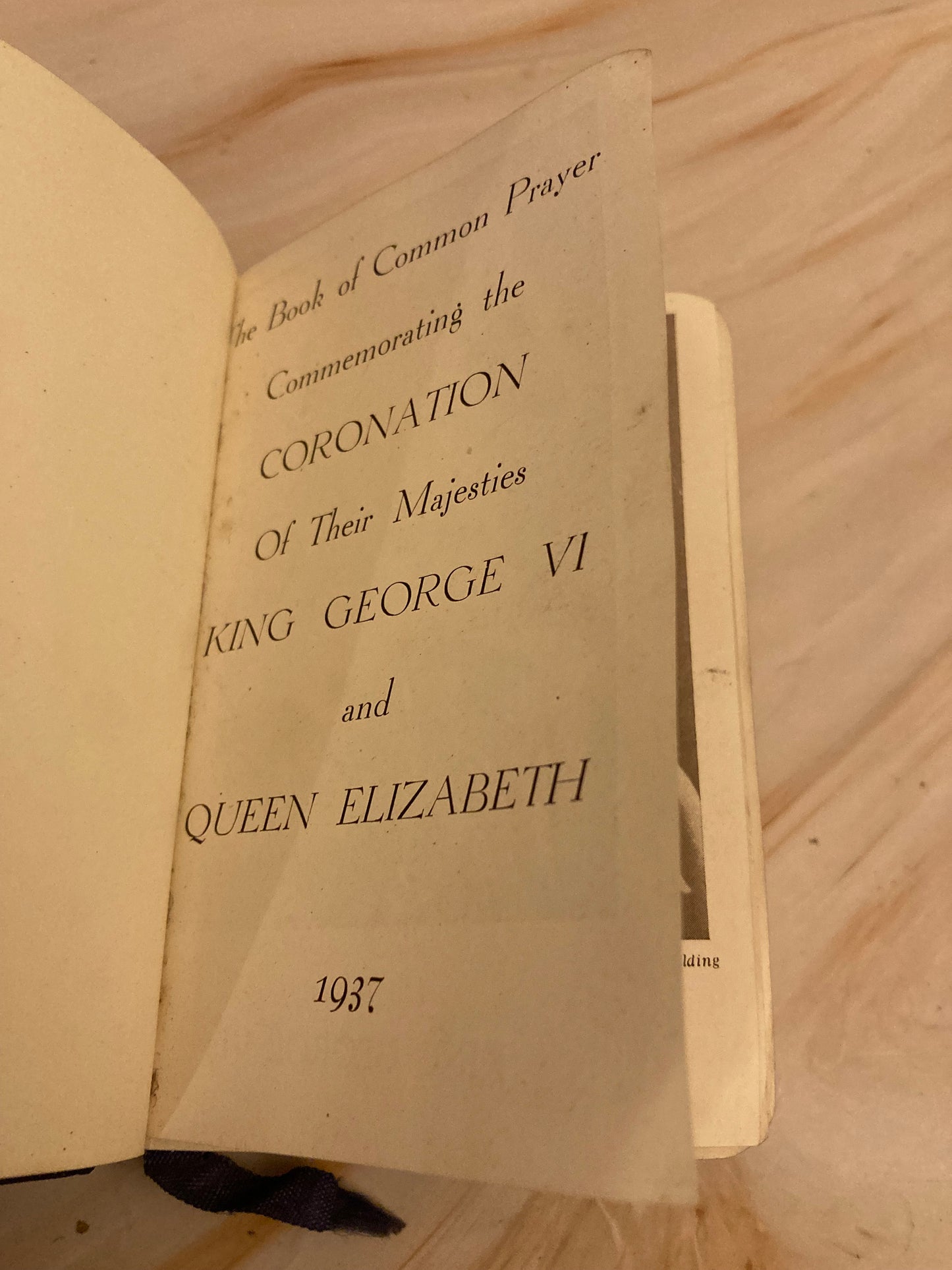 King George VI 1937 Coronation Common Prayer Hymns A&M Pocket Size - (Ref x182)