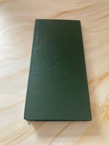 New Testament and Psalms Gideon Bible Green Faux Leather Cover - (Ref X18)