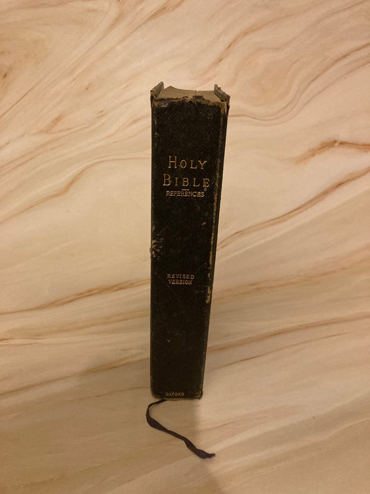 Rare vintage holy bible 1908 oxford - (ref x10)