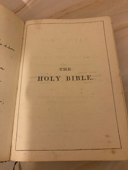 Rare vintage holy bible 1908 oxford - (ref x10)