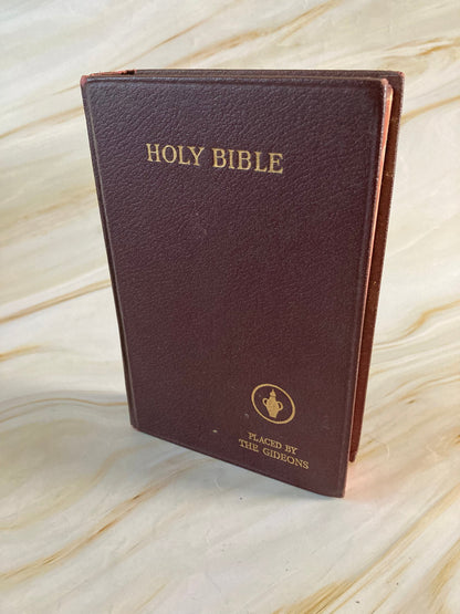 Vintage gideon kjv holy bible - (ref x175)