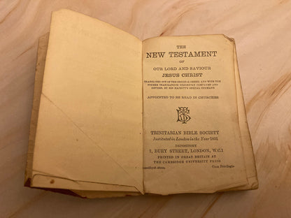 Mini new testament bible 1831 vintage paperback bible - (ref x155)