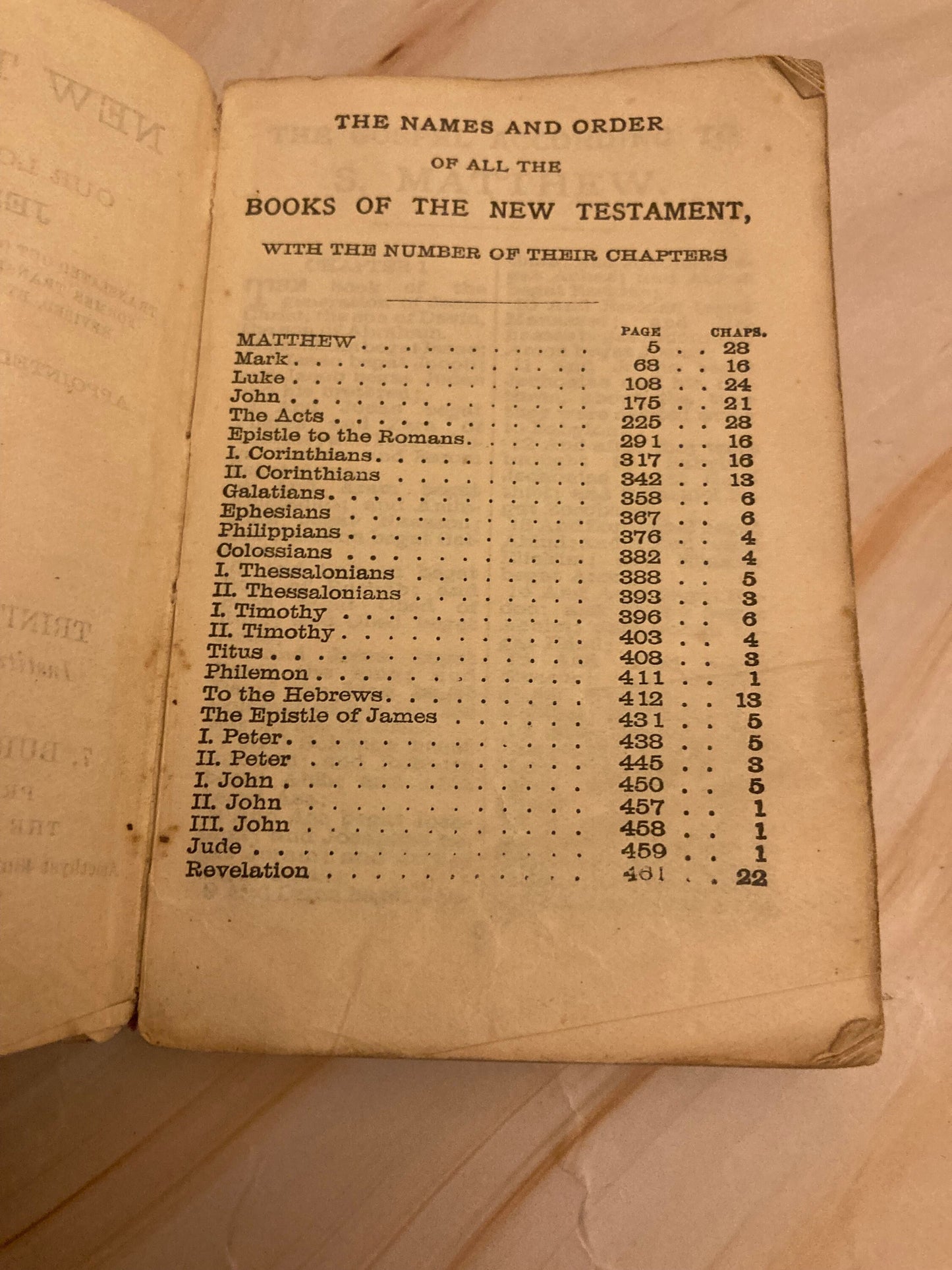 Mini new testament bible 1831 vintage paperback bible - (ref x155)