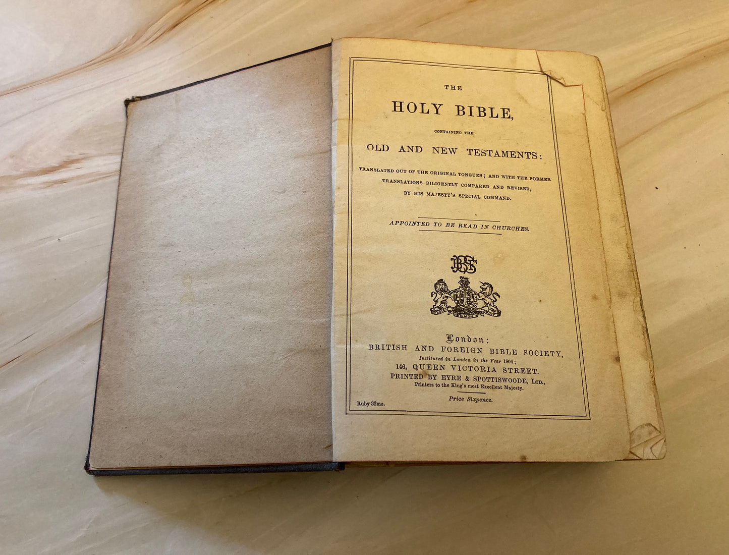 Vintage Holy Bible 1909 - (Ref X127)