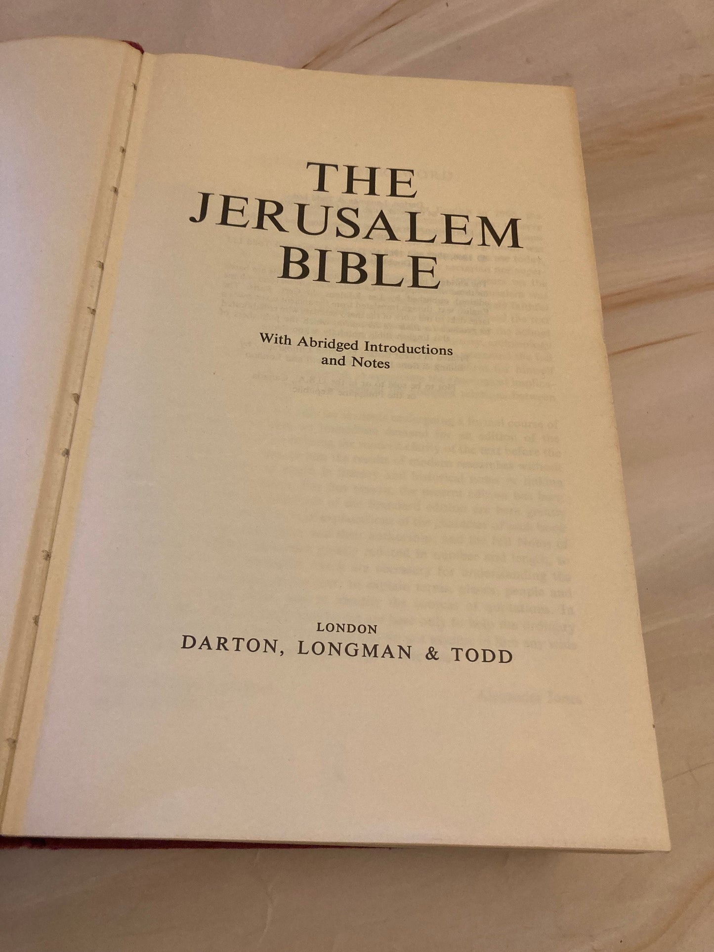 Jerusalem Bible 1968 - Reader’s Edition - (Ref X4)