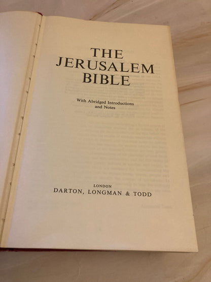 Jerusalem Bible 1968 - Reader’s Edition - (Ref X4)