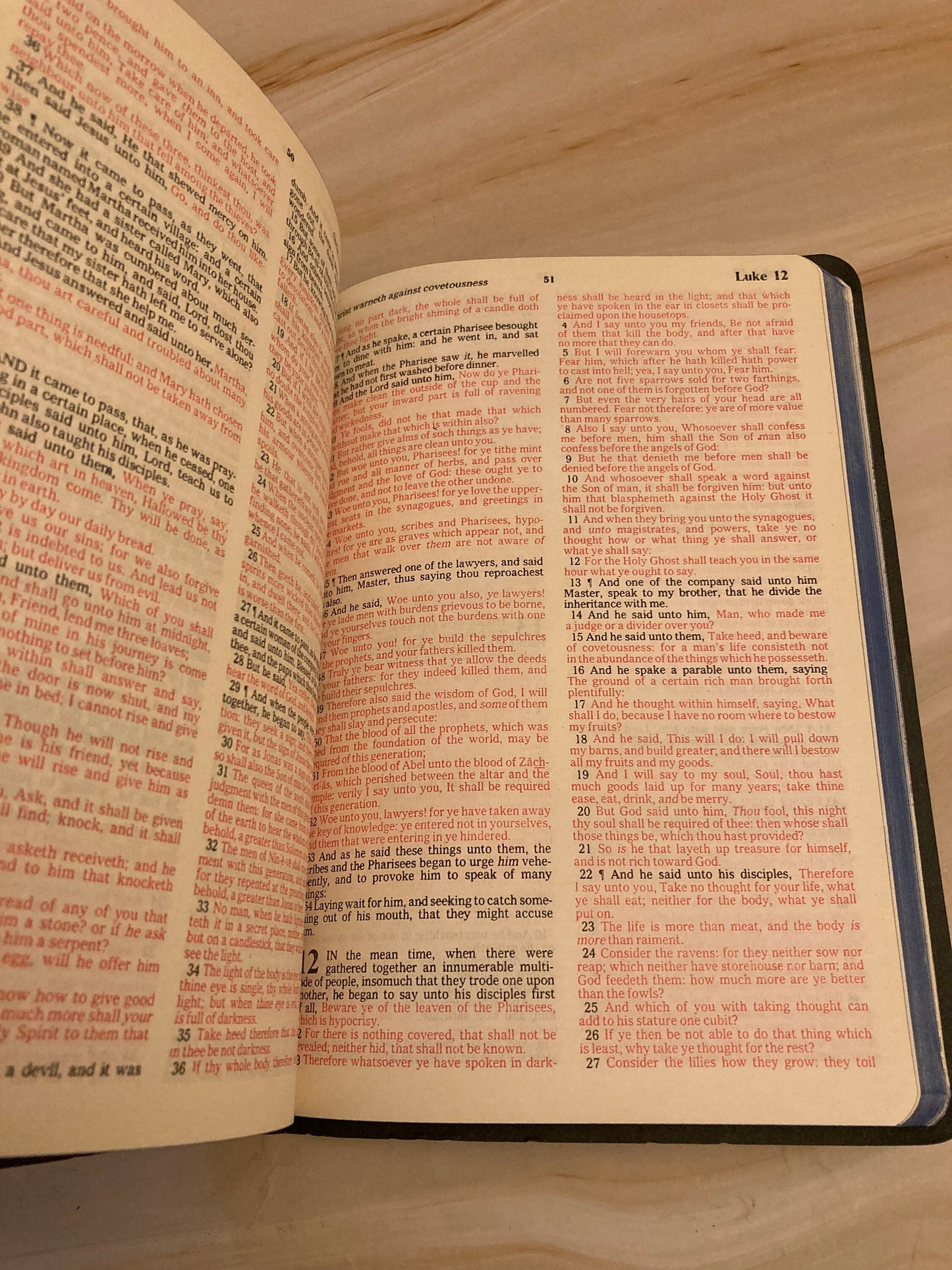 Holy Bible Dictionary Concordance Bible - Red Letter Bible - (Ref X26)